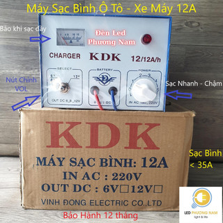 Máy sạc bình Acquy tự động 8A - 12A - 20A