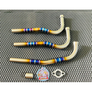 Cổ Titan Thay Thế Cổ Pô Zin Dành Cho Wave Nhỏ Dream Cud Wave Rs Full Khâu Cổ Pat Cnc