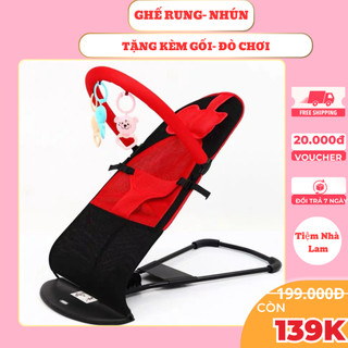 [Xả Kho] Ghế nhún, ghế rung bập bênh cho bé sơ sinh đa năng tặng kèm gối,thú treo