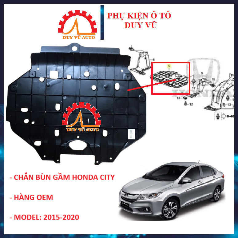 HONDA CITY CHẮN BÙN GẦM MÁY HONDA CITY ĐỜI 2015-2020