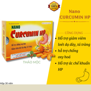  Nano Curcumin Hp - Học Viện Quân Y- Ức Chế Vi Khuẩn HP