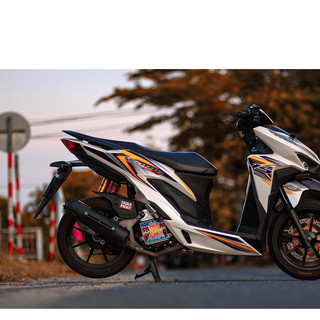 tem rời vario trắng cam đen