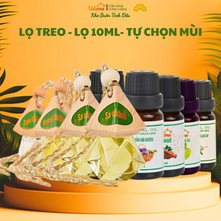 Tinh Dầu Thiên Nhiên 10ML VIDAME- Tinh dầu thơm treo xe ô tô, sả chanh, quế, xả, bạc hà, nhài