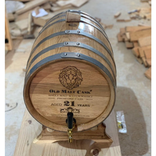 Thùng ngâm rượu gỗ sồi dáng nằm 30lít loại gỗ nhập khẩu an toàn cho người sử dụng