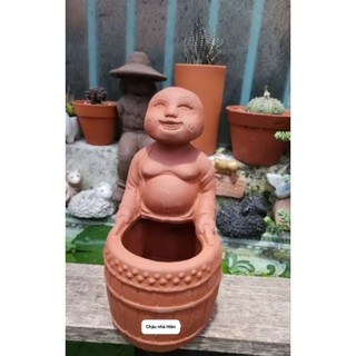 Chậu đất nung - Chậu lân + địa