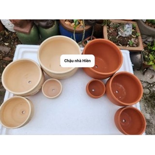 Chậu đất nung - Combo 4 chậu bắp cải
