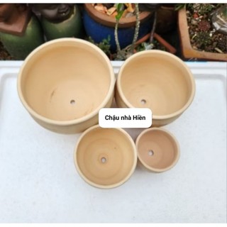 Chậu đất nung - Combo 4 chậu bắp cải