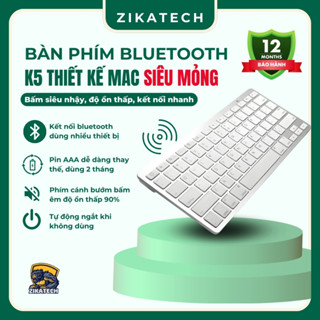Bàn Phím  Không Dây Bluetooth K5, Bấm Siêu Êm, Pin Trâu, Thiết Kế MCbook, Sang Trọng, Mỏng Nhẹ, Dùng Cho Nhiều Thiết Bị