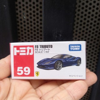 Đồ chơi mô hình xe tomica, No.59 Ferrari F8 Tributo (xanh)