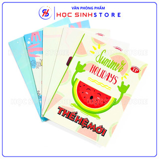  Combo 5 Quyển Tập 96 Trang Học Sinh Thế Hệ Mới Tiến Phát  4 5 ô ly  Giấy Dày 70gsm In sẵn Nhãn - Học Sinh Store 