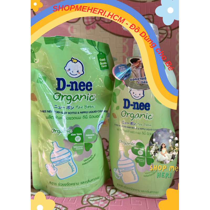 Chai/Túi Nước rửa bình sữa DNEE 550ml hàng nhập khẩu Thái lan