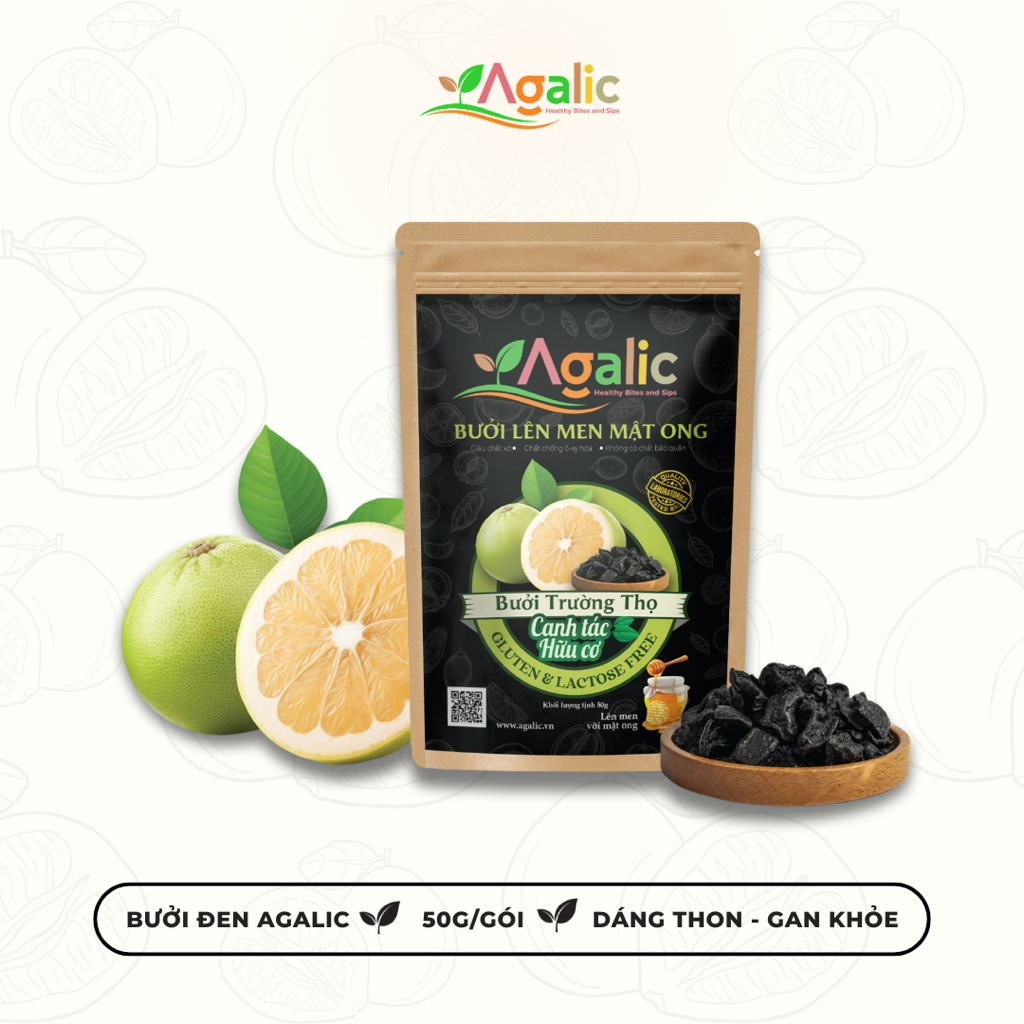 Bưởi đen Agalic (50g) | Dáng thon - Gan khỏe
