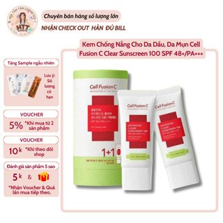 Kem Chống Nắng Cho Da Dầu, Da Mụn Cell Fusion C Clear Sunscreen 100 SPF 48+/PA+++ 35ml