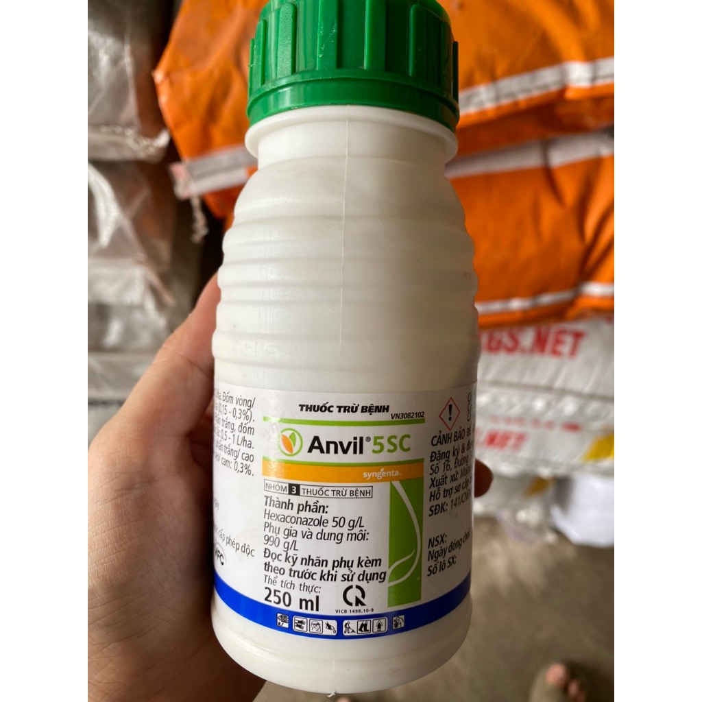ANVIL 5SC 250ml - CHÍNH HÃNG SYNGENTA Sạch Nấm Bệnh rỉ sắt, đốm lá, vàng lá, đốm đen, nấm hồng, đốm 