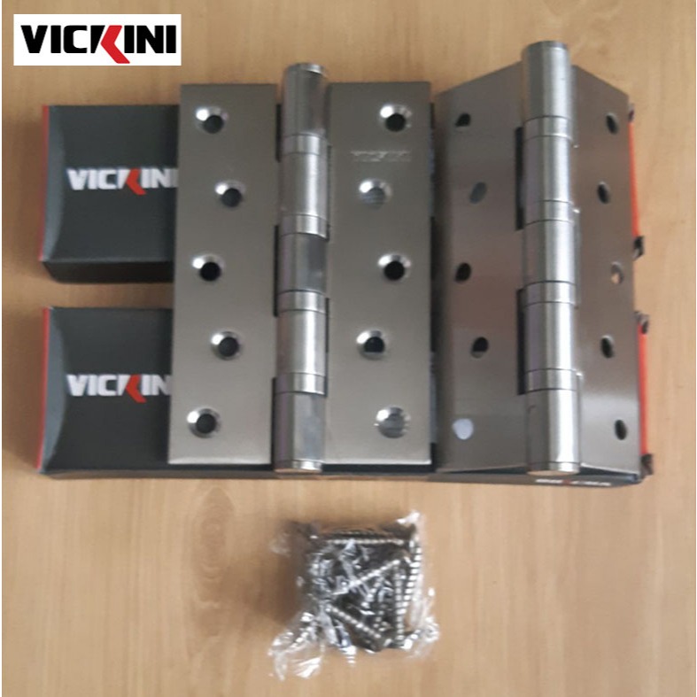 Bản lề inox VICIKINI - IVAN 100 dày 3mm (1 hộp  2 Cái )
