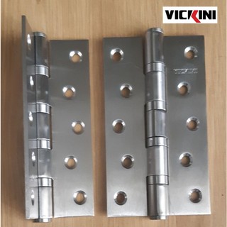 Bản lề inox VICIKINI - IVAN 100 dày 3mm (1 hộp  2 Cái )