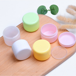 100 Hũ Nhựa PP màu PASTEL đựng kem 10g 20g 30g 50g 100g - Hủ lọ chiết MỸ PHẨM có nắp lót du lịch.