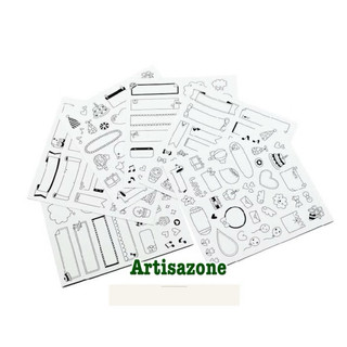 Bộ sticker sinh nhật - Bộ 06 tờ