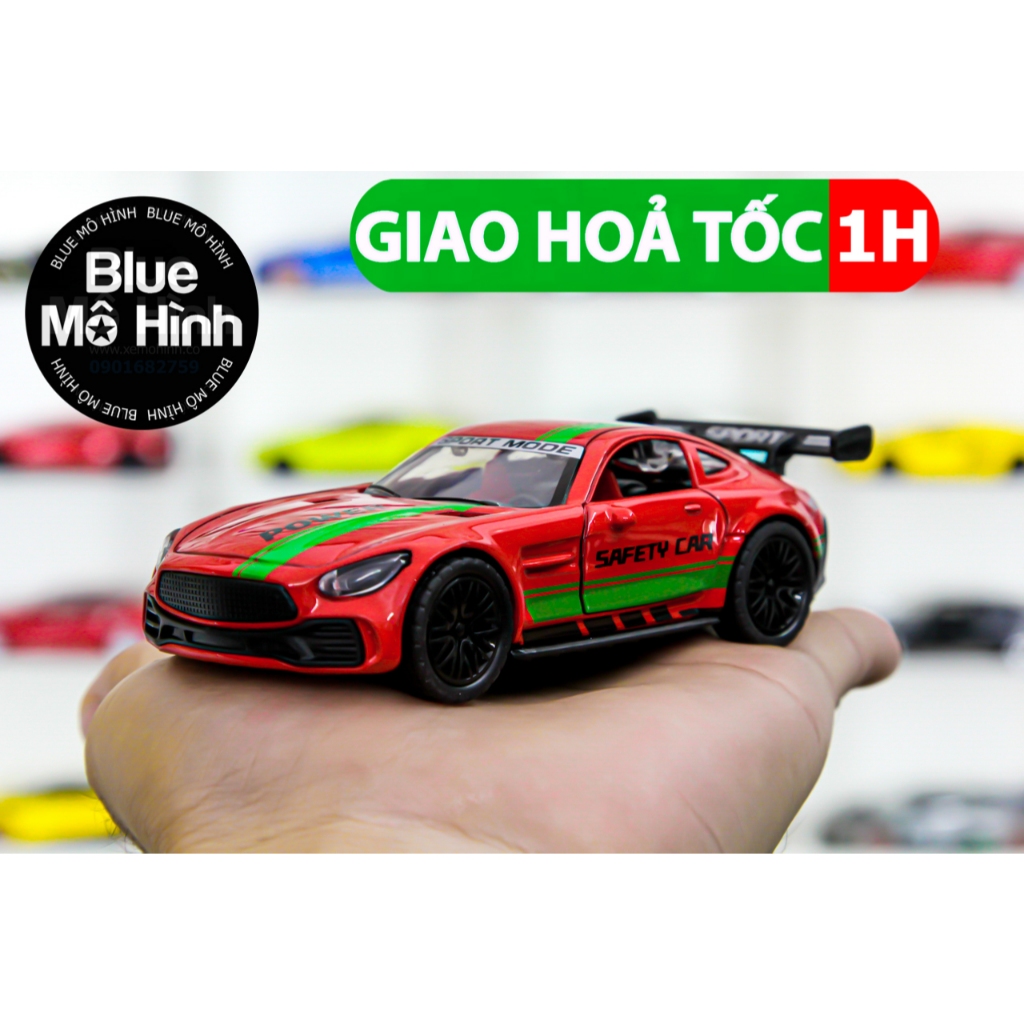 Xe mô hình đồ chơi cho bé bằng kim loại Mercedes GTR AMG 1:36
