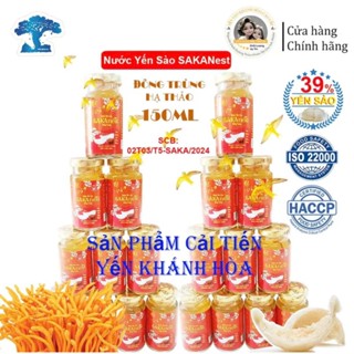  Combo 20 lọ Tổ Yến Chưng Đông Trùng SAKANEST 39% tươi Khánh Hòa 150ml Không hộp 