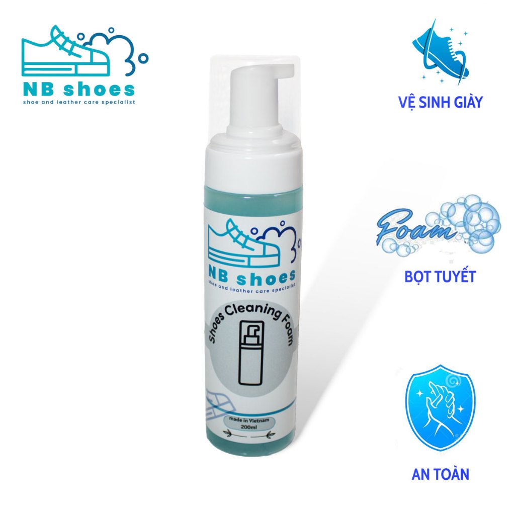 Bọt tuyết NB Shoes vệ sinh giày dép, túi xách