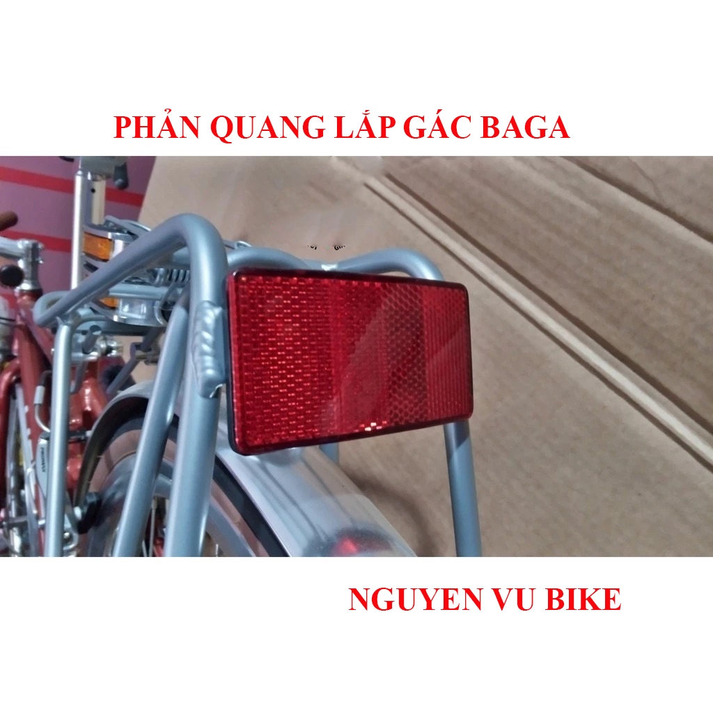 Phản quang lắp Gác baga xe đạp