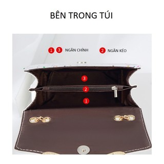 Túi Đeo Chéo Hạc Màu Xanh