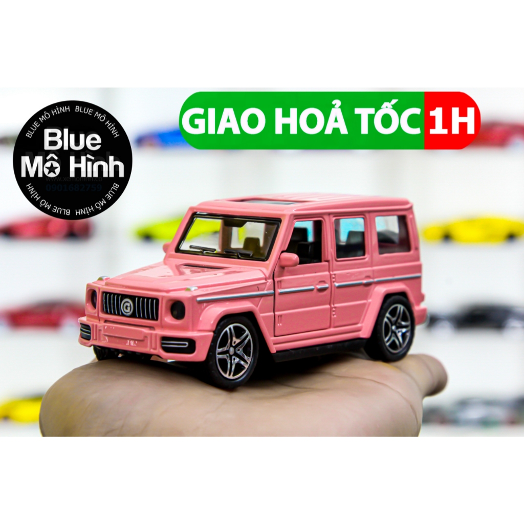 Xe mô hình đồ chơi cho bé bằng kim loại Mercedes G63 AMG 1:36 M2 Hồng