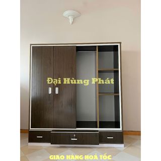 Tủ nhựa 4 cánh cửa lùa