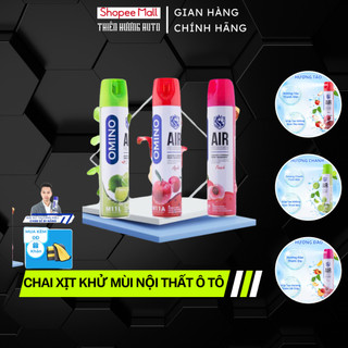 Khử Mùi Nội Thất Ô Tô OMINO - Khử Mùi Phòng Ngủ -  M11 330ml- Đủ 3 Mùi Hương Táo, Đào, Chanh