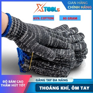 Găng tay bảo hộ sợi len 70g bao tay bảo hộ lao động chống trơn trượt, thao tác linh hoạt, thoáng khí