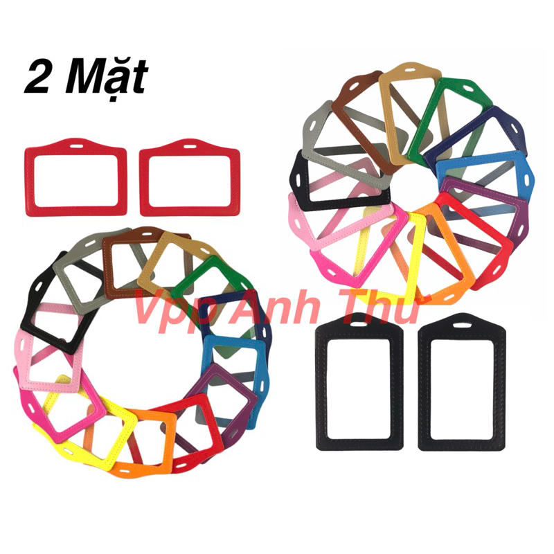 COMBO 3 CÁI BẢNG TÊN DA 2 MẶT TRONG SUỐT