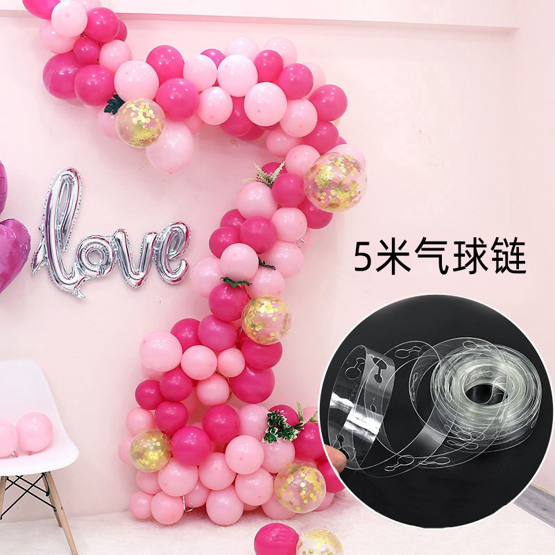 Dây Kết Bóng Dài 5M, kết line bóng trang trí tiệc, sự kiện