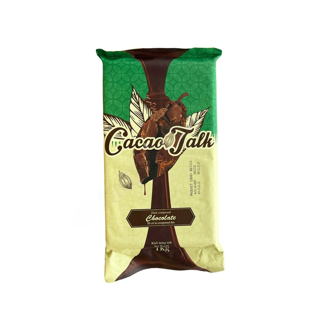 Socola Compound Đen dạng khối Cacao Talk (1kg)
