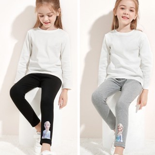 Quần Legging Nỉ Lót Lông hình ELSA cho bé , chất liệu mềm co dãn dày dặn giữ ấm tốt.