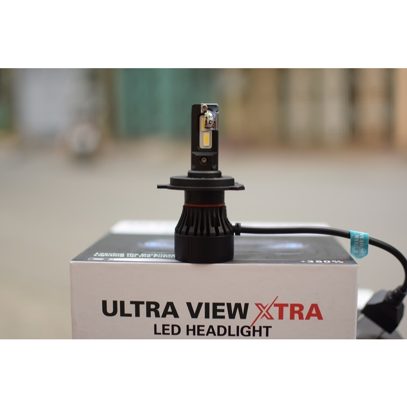 [LEDT2 ISOP] Đèn pha LED Ultra View XTRA +250% Vàng nắng 4300K chính hãng [Số lượng: 1 cái]