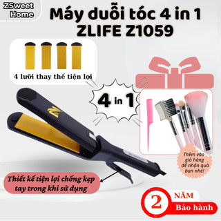  Máy duỗi tóc ZLIFE Z1059 đa năng máy làm tóc 4 in 1 ép dập xù làm phồng chân tóc có 4 mức nhiệt 