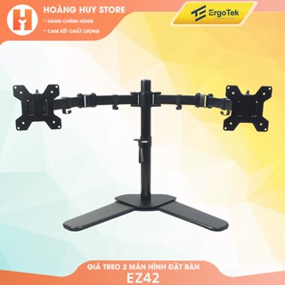 #M042 - Giá Treo 2 Màn Hình ErgoTek EZ42 Cao Cấp 17 - 27 Inch / Tải Trọng 8Kg - Chân Đế Hai Màn Hình Thiết Kế Chân V