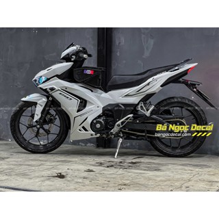 TEM CHỈ RỜI DÁN XE WINNER X V3 MÀU TRẮNG ĐEN