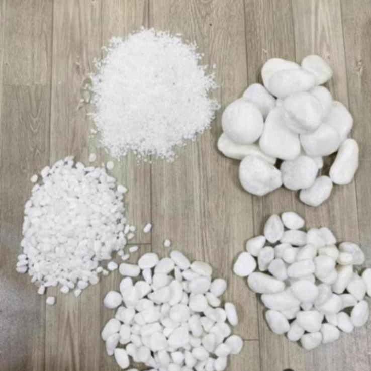 [ Nhiều size ] Đá sỏi trắng trang trí ( chọn size )