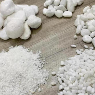 [ Nhiều size ] Đá sỏi trắng trang trí ( chọn size )