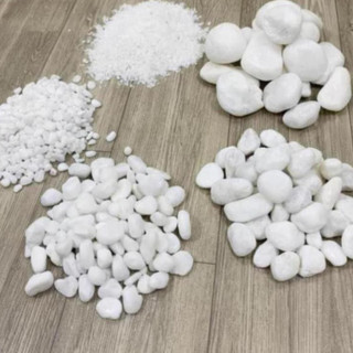 [ Nhiều size ] Đá sỏi trắng trang trí ( chọn size )