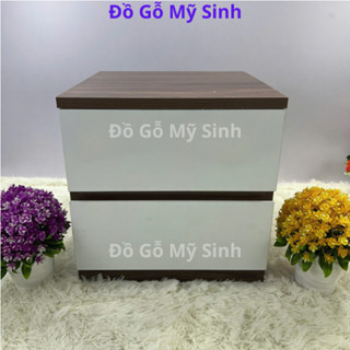 Tủ kệ táp đầu giường mầu nâu trang trí phòng ngủ khách, Kệ để đồ đa năng để tài liệu văn phòng