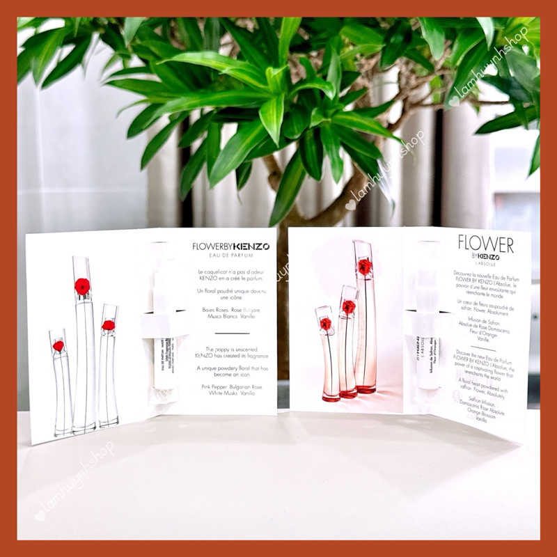 Vial nước hoa Nữ FLOWER BY KENZO Eau De Parfum - L'Absolue 1ml