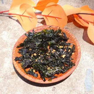 Rong biển cháy tỏi rong biển sấy tỏi mè loại ngon giòn 200gr Ăn vặt HiDu