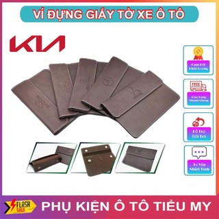 Ví Đựng Giấy Tờ Xe Ô Tô Giấy Đăng Kiểm Ô Tô Da Pu Cao Cấp Logo KIA Và Nhiều Logo Khác, Bền Đẹp