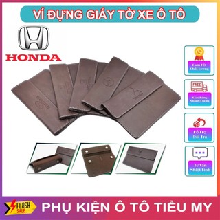 Ví Đựng Giấy Tờ Xe Ô Tô Giấy Đăng Kiểm Ô Tô Da Pu Cao Cấp Logo HONDA Và Nhiều Logo Khác, Bền Đẹp