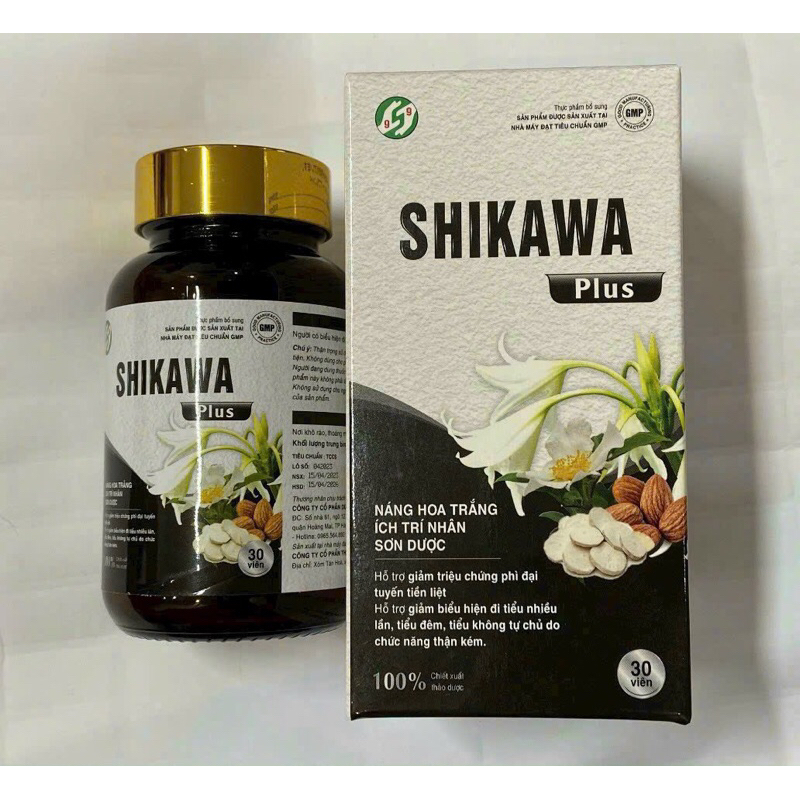 Viên Uống Shikawa  plus Cải Thiện Tình Trạng Tiểu Đêm Nhật Bản hộp 30viên
