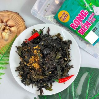 Rong biển cháy tỏi khô ăn liền rắc cơm trộn Ăn vặt HiDu