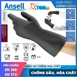 Găng tay chống hóa chất marigold g17k lót cotton không gây hầm bí, không mùi, độ bền cao - xtools